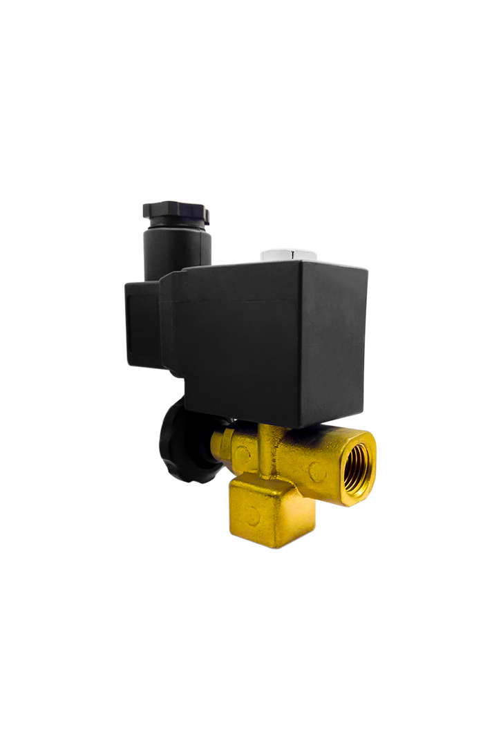 Ilustração Válvula Solenoide com Regulagem para Vapor
